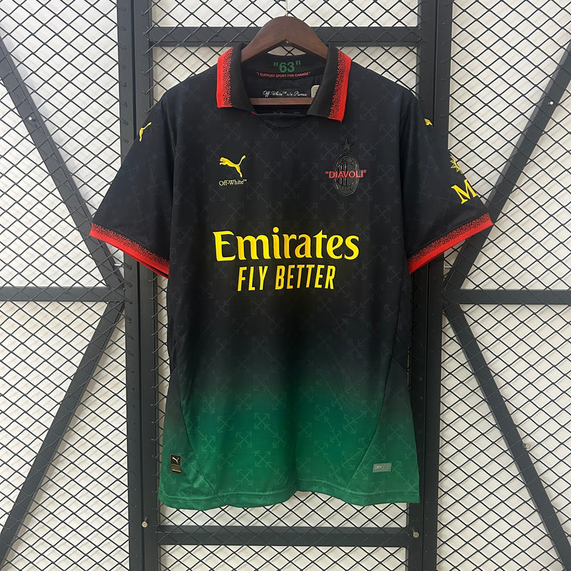 Camisa Milan 25/26 Co-Branded Edition - Preto