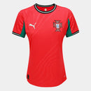 Camisa Seleção Portugal I 25/26 Torcedor Puma Feminina - Vermelho