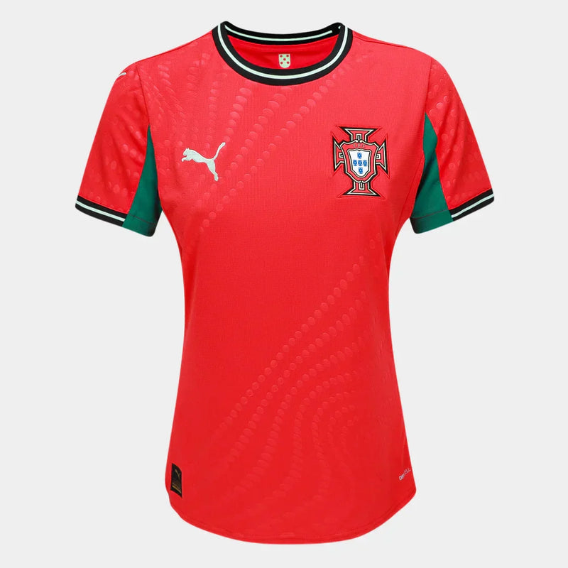 Camisa Seleção Portugal I 25/26 Torcedor Puma Feminina - Vermelho