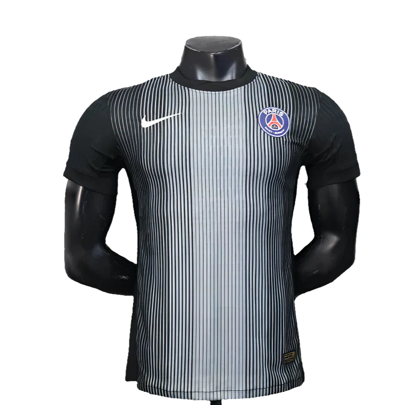 Camisa de goleiro do Paris Saint-Germain (PSG) 25/26 - Preta - Versão Jogador